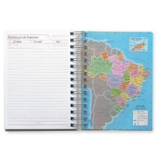 Agenda Diária 2024 Wire-o Capa em Pet Personalizada