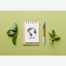Caneta de Bambu Com Antideslizante Personalizada